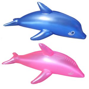 Aufblasbarer Pool Delphin für Kleinkinder, blau oder rosa